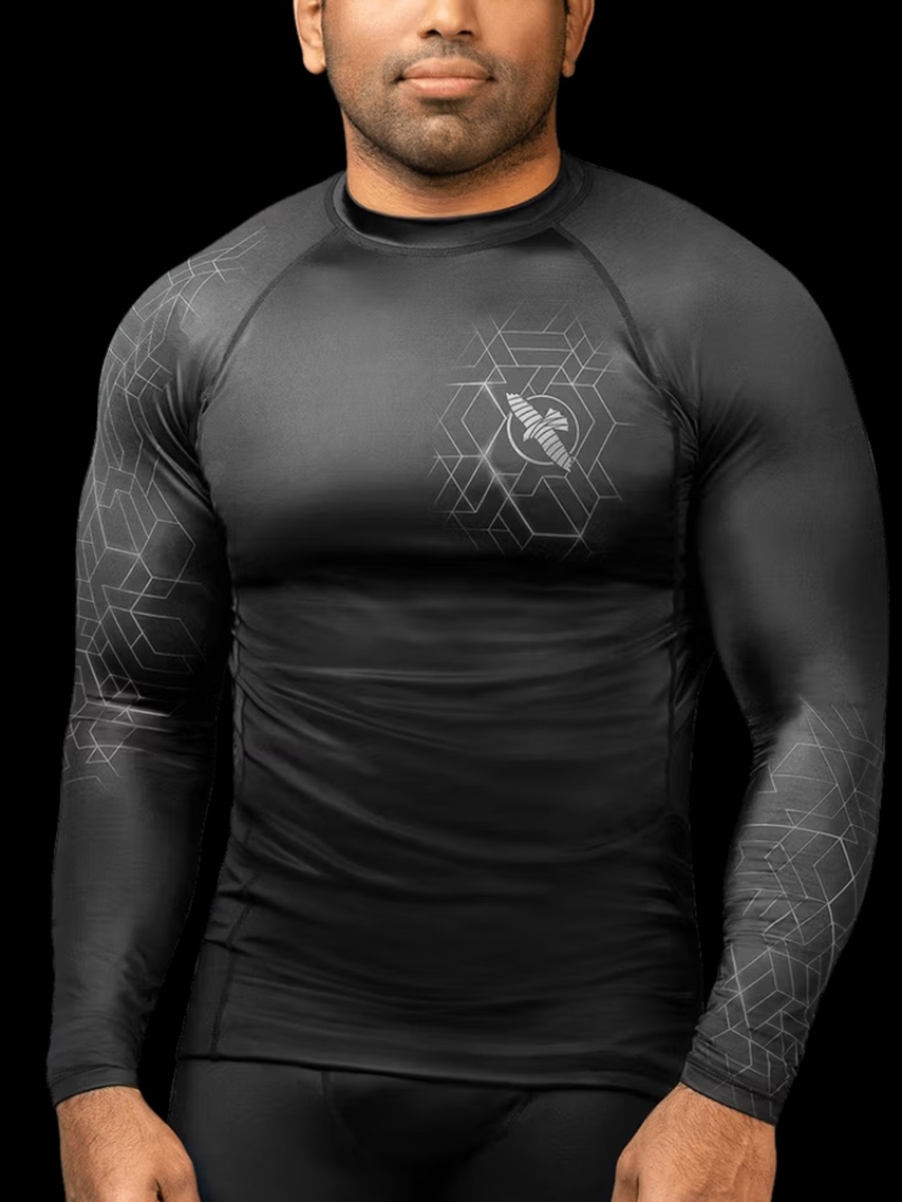 HAYABUSA MMA GEO LONG SLEEVE RASH GUARD